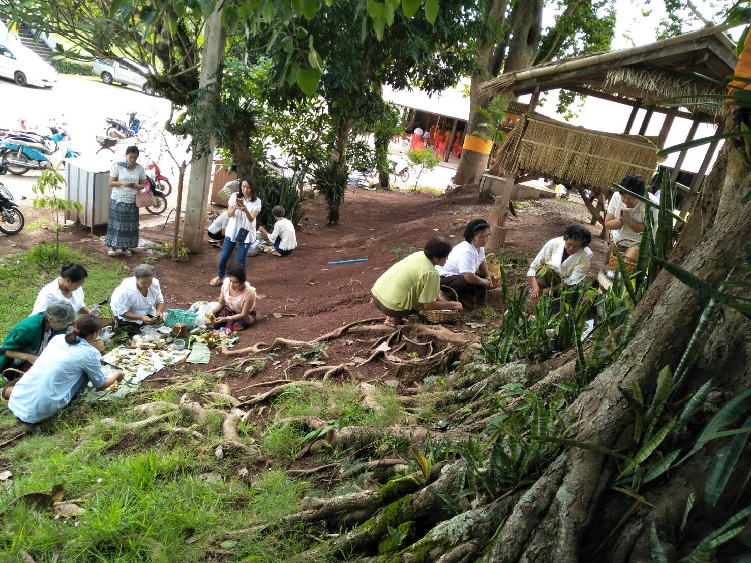 ภาพบรรยากาศภายนอกอุโบสถอำเภอด่านซ้ายจังหวัดเลย