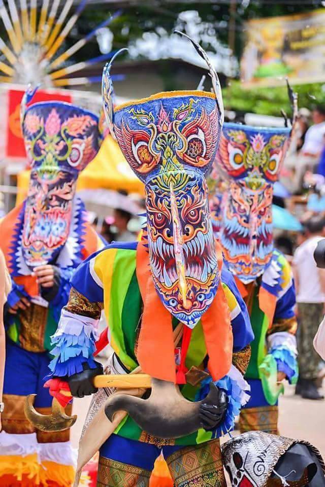 กำหนดการจัดงานประเพณีบุญหลวงและการละเล่นผีตาโขน อ.ด่านซ้าย จ.เลย